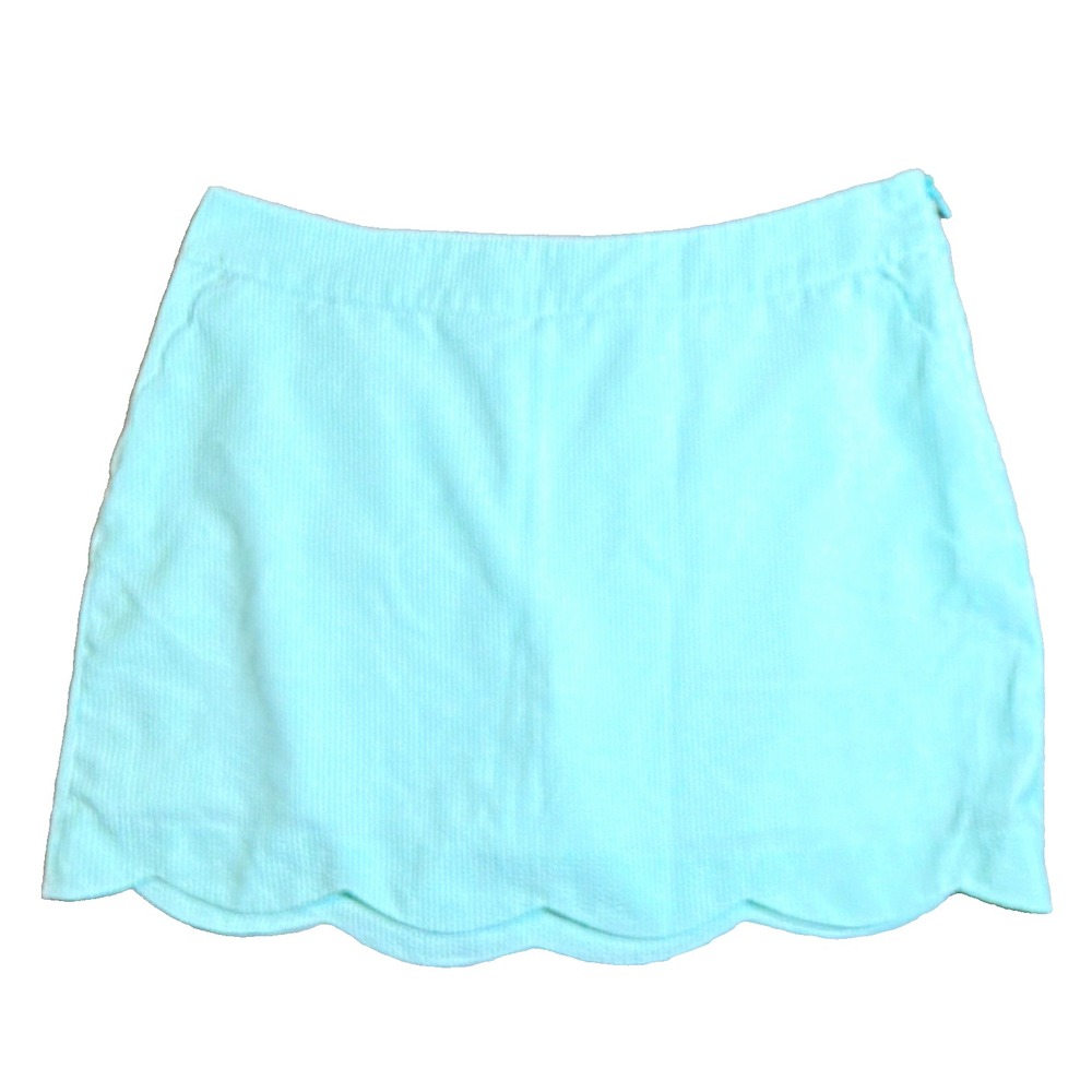 Vineyard Vines Performance Green White Striped Golf Tennis Skort 14 Pockets
